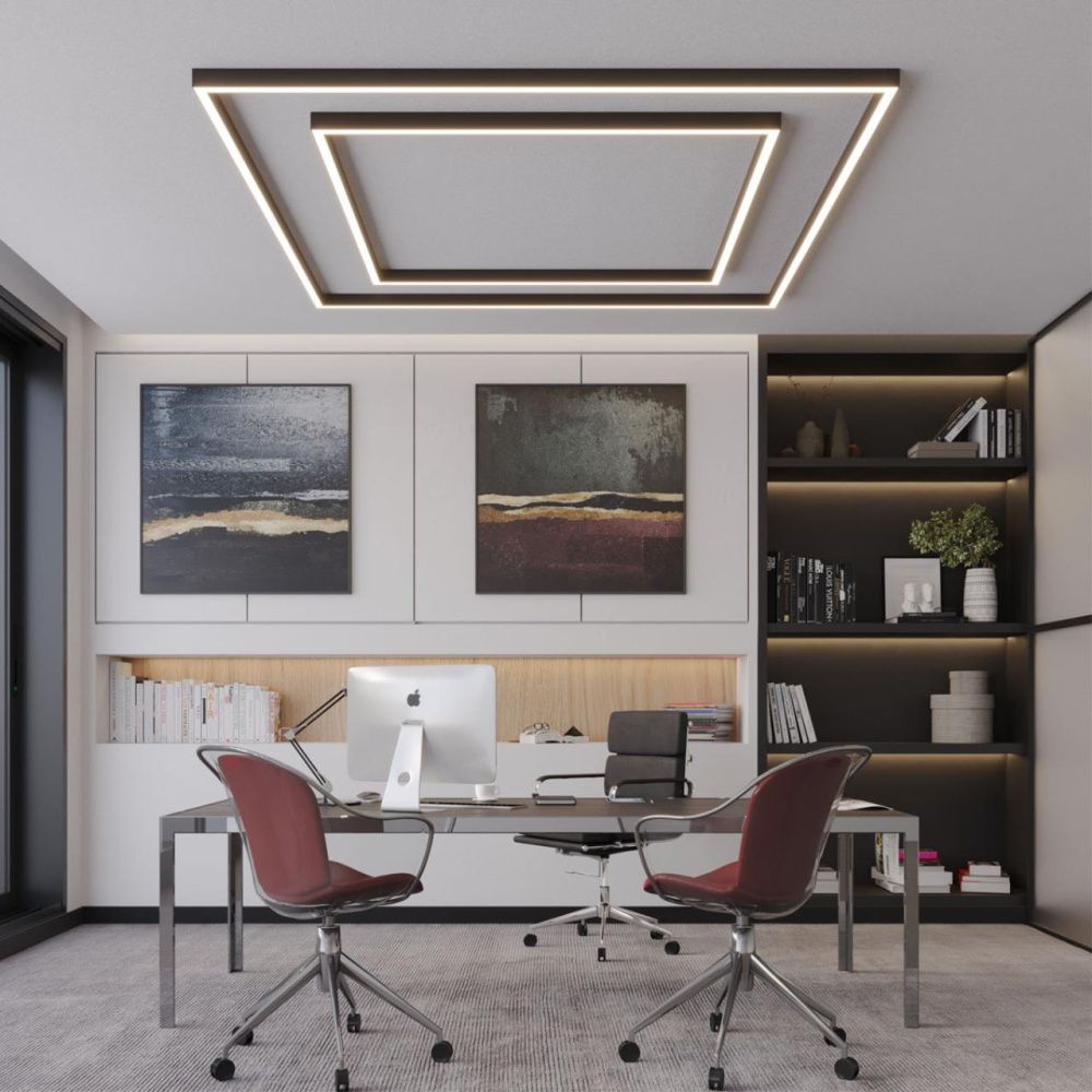 Светильник 180*4*6- см, 1*LED*60W, 3000/4000/6000K, Novotech Fatto Over 359607, черный,  линейный с переключателем цветовой температуры