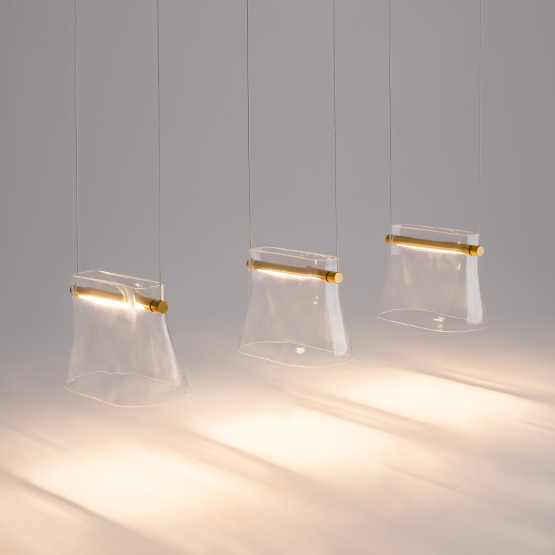 Подвесной светильник 23*81*320,5 см, LED 20W 3000K Maytoni Modern Cabaret MOD170PL-L24BS3K латунь