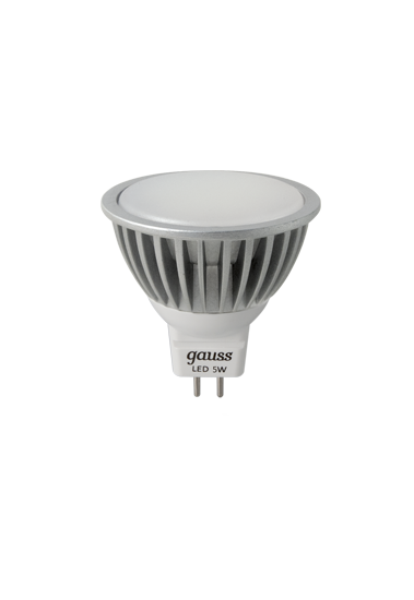201505205 Лампа Gauss MR16 12V 5W 530lm 4100K GU5.3 LED 1/10/100