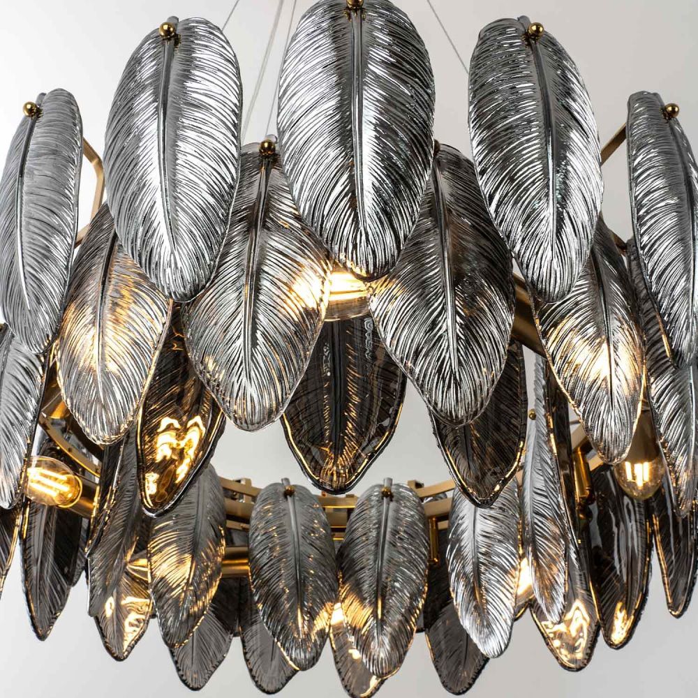 Подвесная люстра 58*35/110 см, 8*Е14 MODELUX ML.20202.8 BS латунь