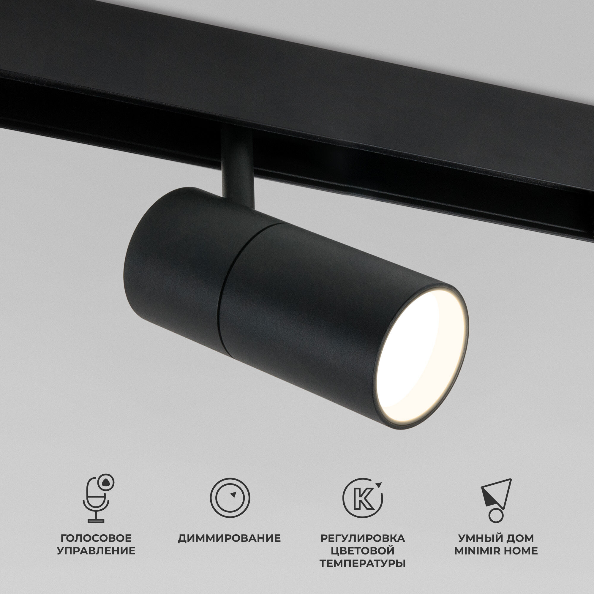 Трековый светильник LED 12W, 2700~6500 К, 14,8*6*17,5 см, черный, Elektrostandard Slim Magnetic 85075/01