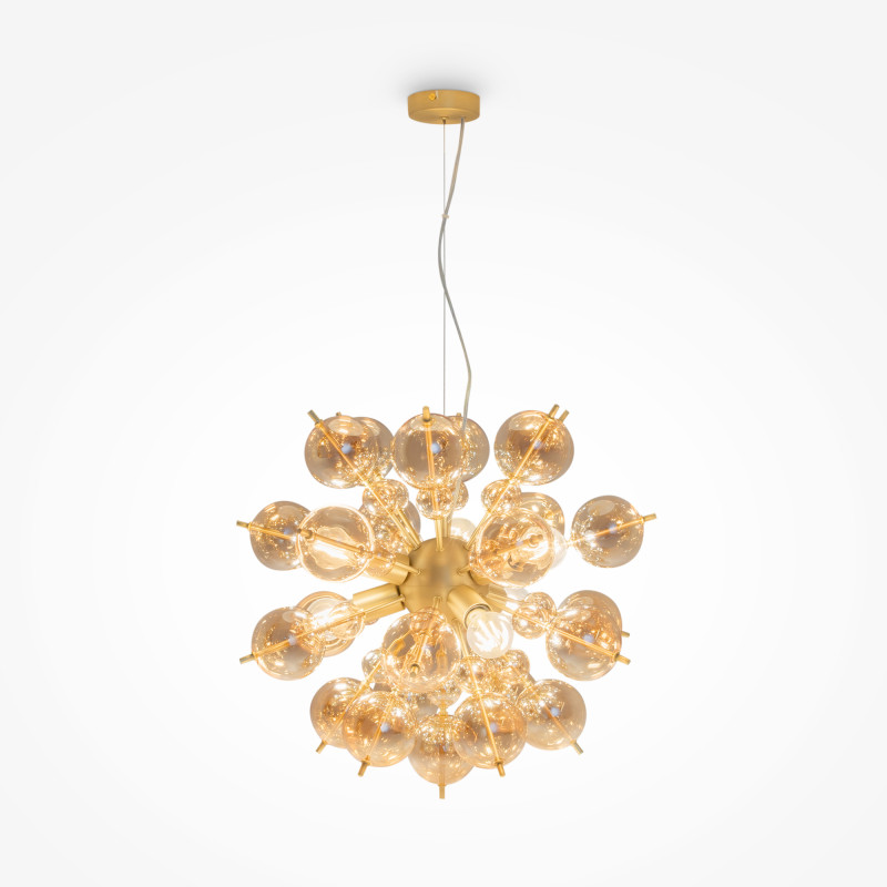 Подвесная люстра Maytoni Bolla MOD133PL-06BS, диаметр 57 см, латунь