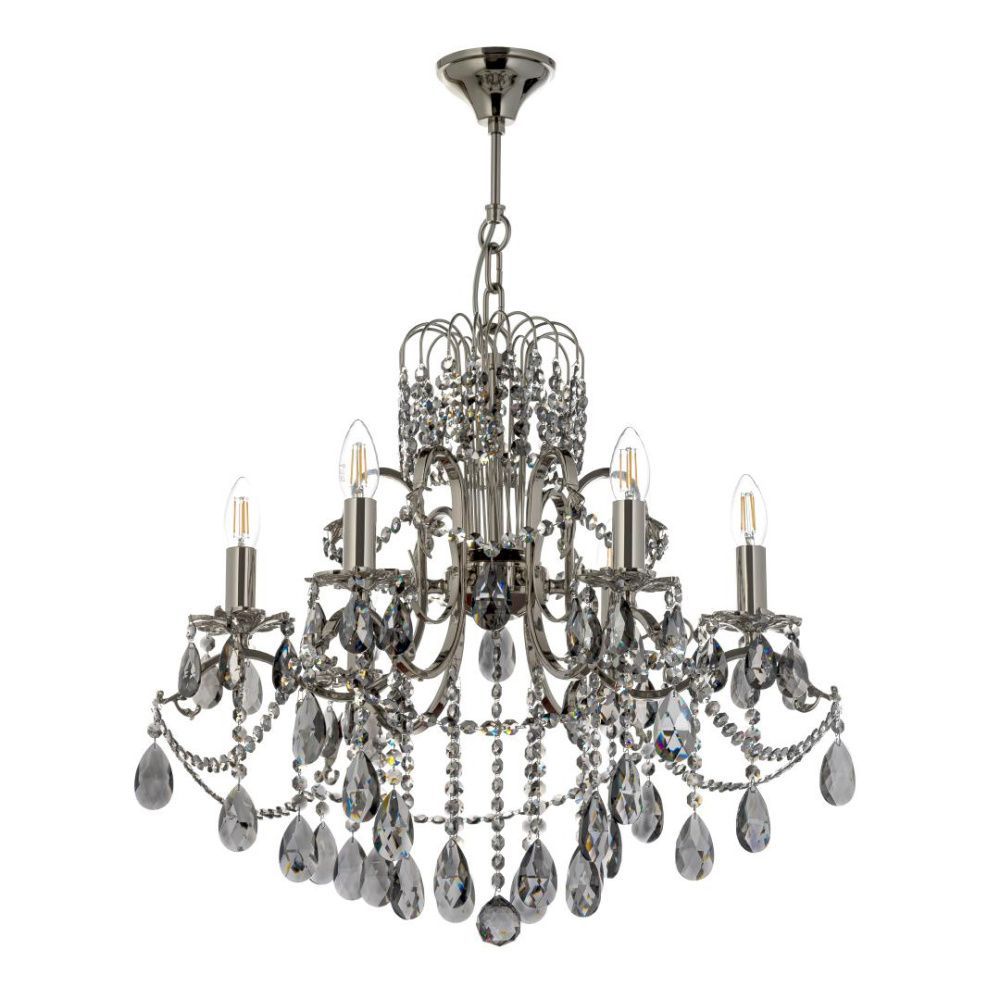 Люстра *59*58 см, 6*E14*40W, Dio D`arte Alessandria Nickel Alessandria E 1.1.6.601 N, никель