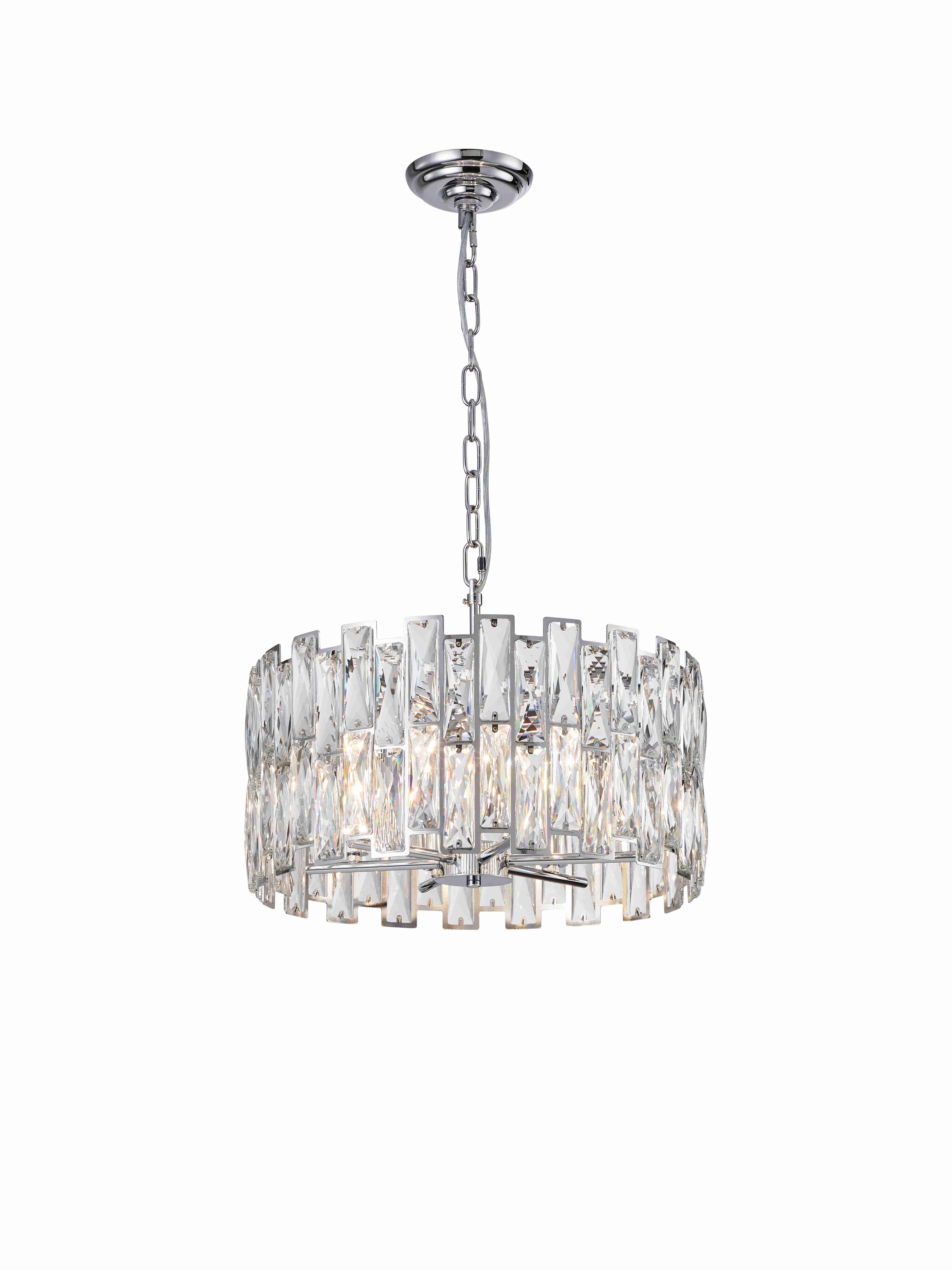 Люстра 500*230, 6*E14, 40W NewRgy Cristallo B65-ф500*H230 CHROME, Хром