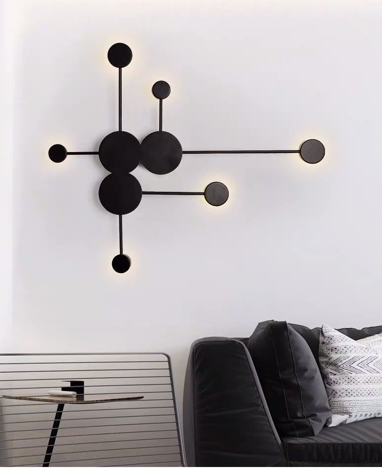 Светильник DZN-33915 ЧЕРНЫЙ  D820*920/H100/6/LED/9W/4500К DOTS 24-06