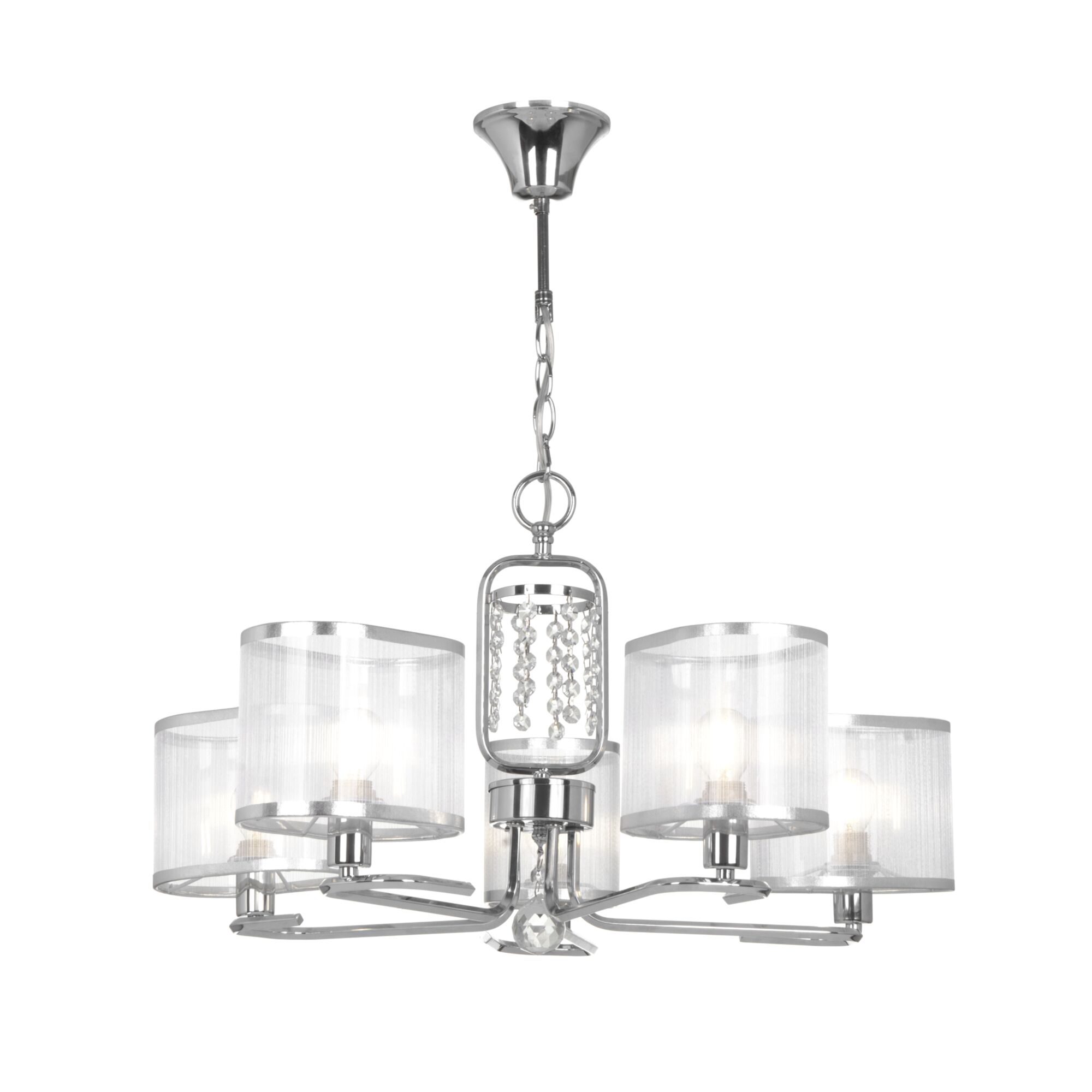 Люстра Elin FR5016PL-05CH, диаметр 60 см, хром