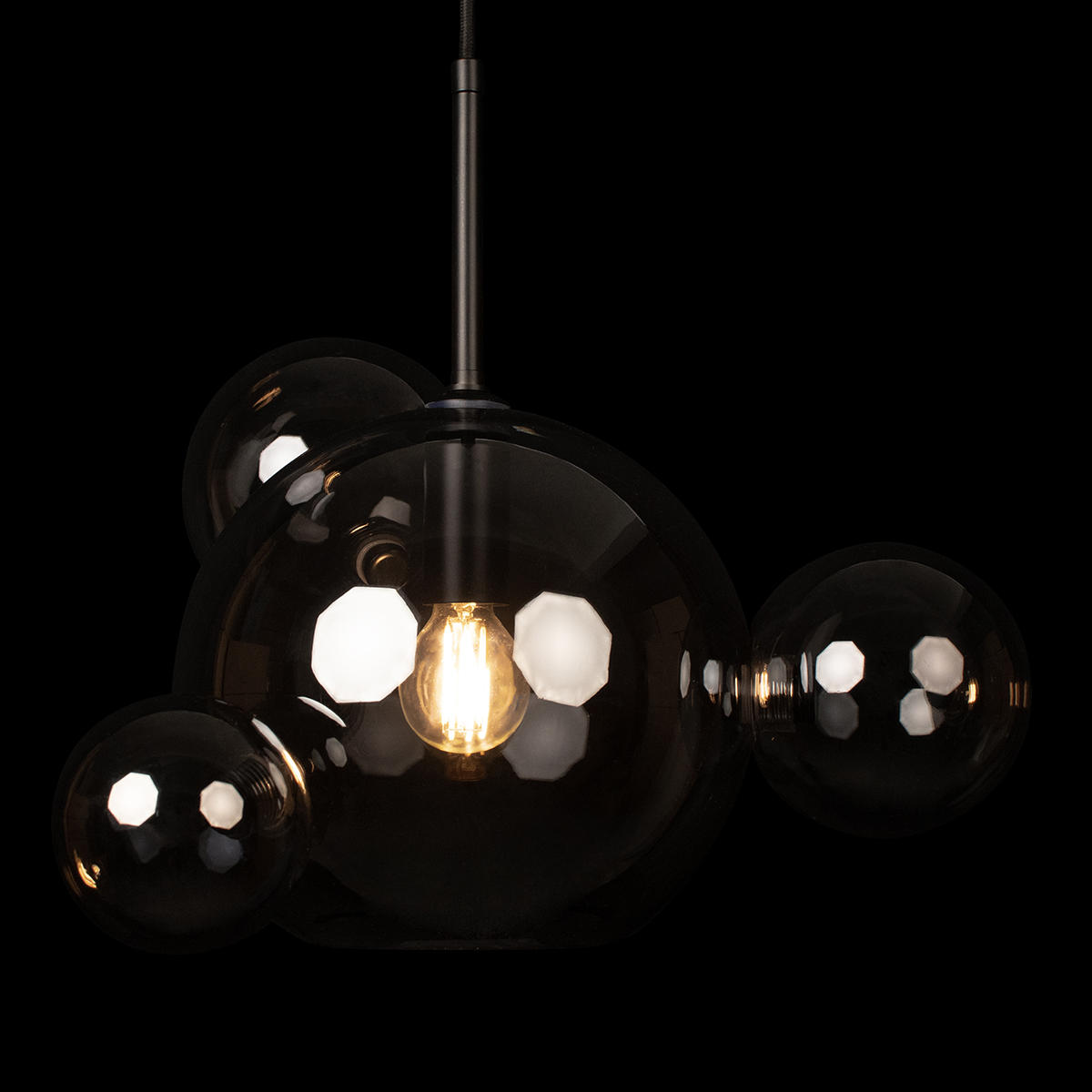 Подвесной светильник 39*31 см, 1*E14*40W LOFT IT Bolle 2029-P4 mini черный