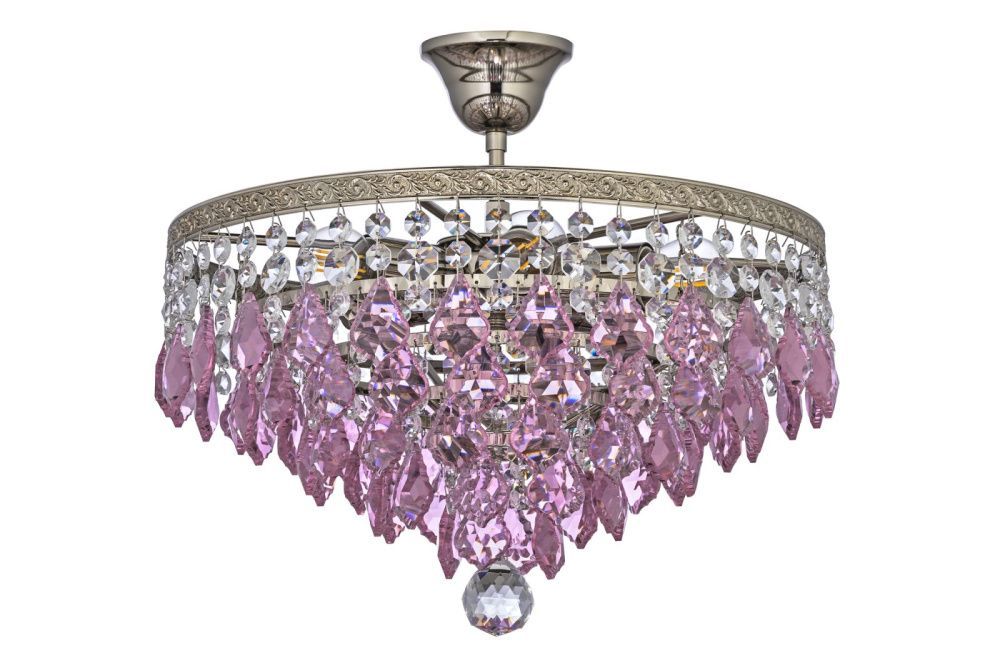 Люстра потолочная *38*32 см, 5*E27*60W, Arti Lampadari Castellana Gold Castellana E 1.3.38.603 N, никель