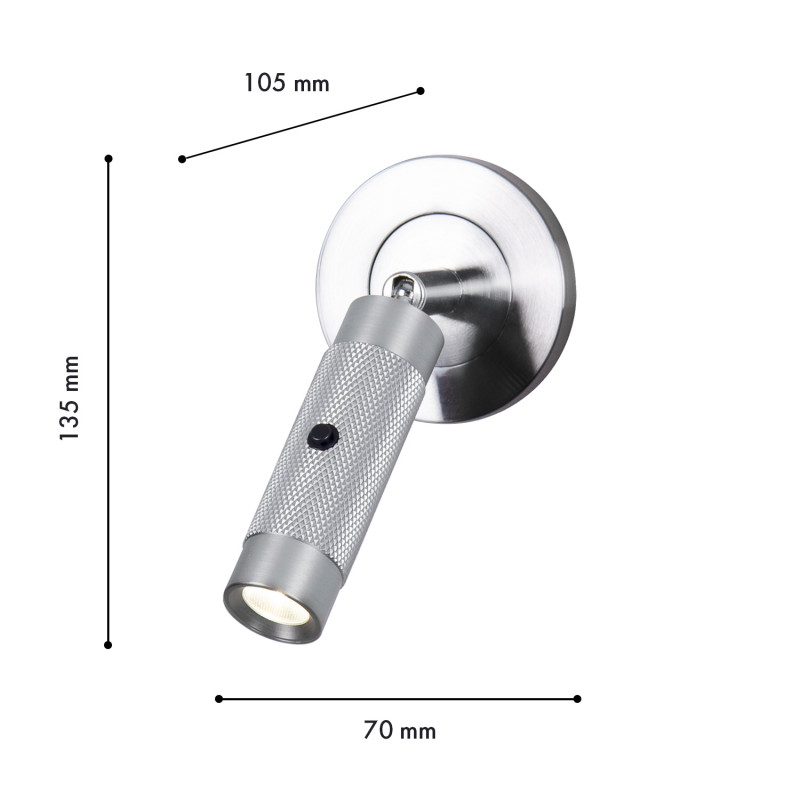 Спот 10,5*7*13,5 см, 3W, Favourite Bedside 4276-1W
