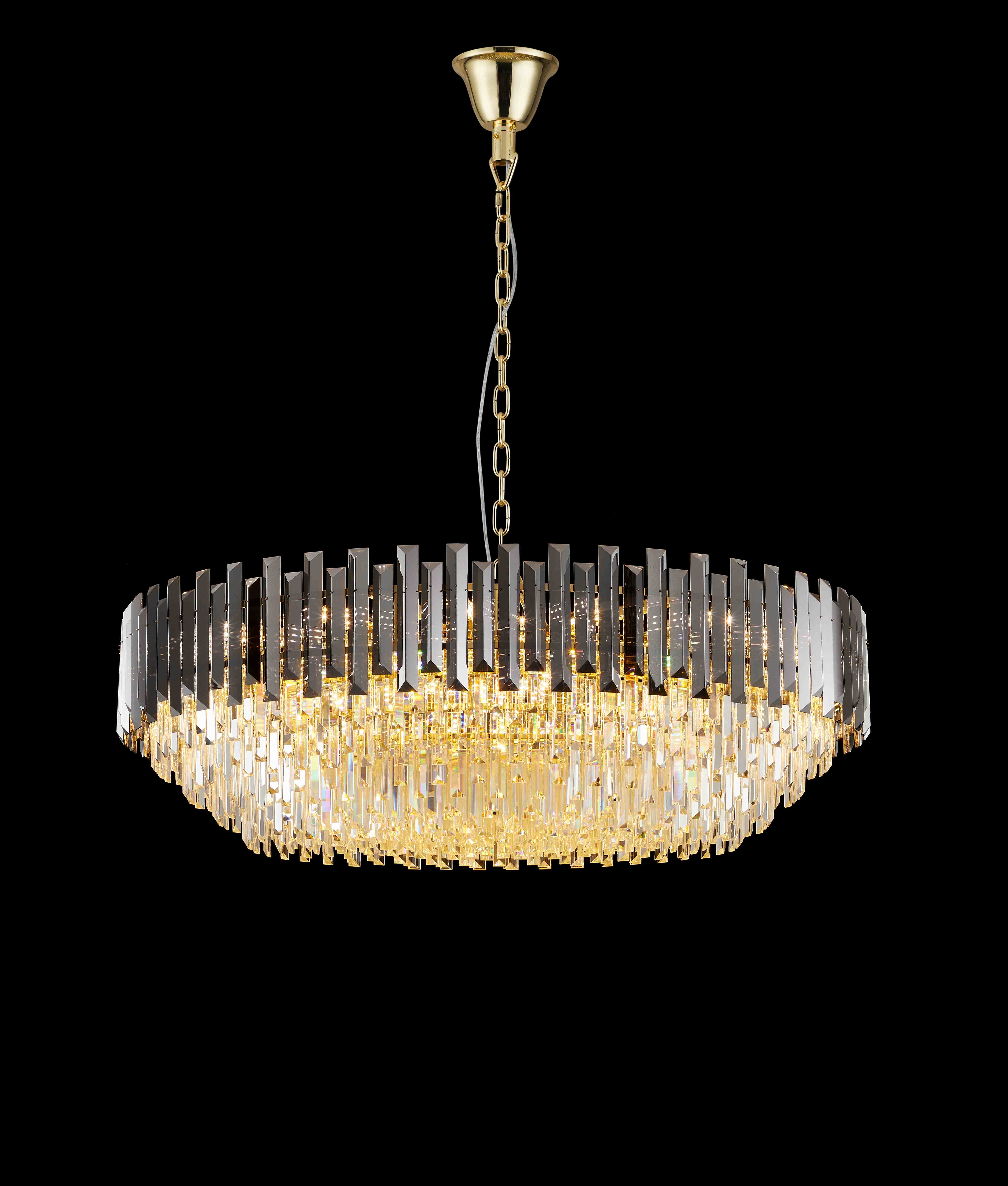 Люстра  1200*380, 32*E14, 40W NewRgy Cristallo DM50-ф1200*H380SM H GOLD, H GOLD