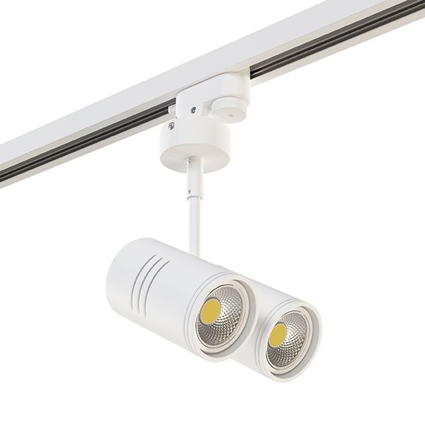 Трековое крепление Lightstar ASTA 592016 с 1-фазным адаптером к 05101xIP65/21444x БЕЛЫЙ, шт