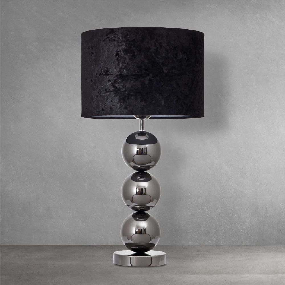 Настольный светильник 30*30* см, Е27 1x40ВтW, , Дымчатый, Хром MODELUX ML.701.01TL BK