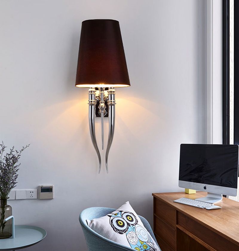 Бра Crystal Light Brunilde Ipe Cavalli H92 Silver/Black 32*32*32 см, 2*E27*60W, ImperiumLoft 44.198, Серебристый