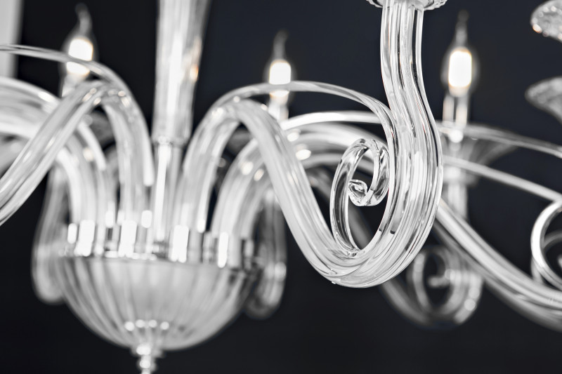 Люстра Maytoni Classic Neoclassic Acqua DIA010PL-10TR хром/прозрачный, диаметр 86 см