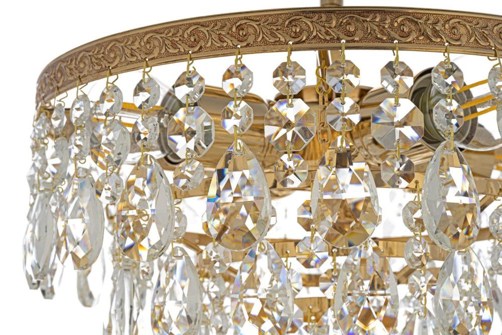 Люстра потолочная *30*31 см, 4*E27*60W, Arti Lampadari Castellana Gold Castellana E 1.3.30.601 G, Золото