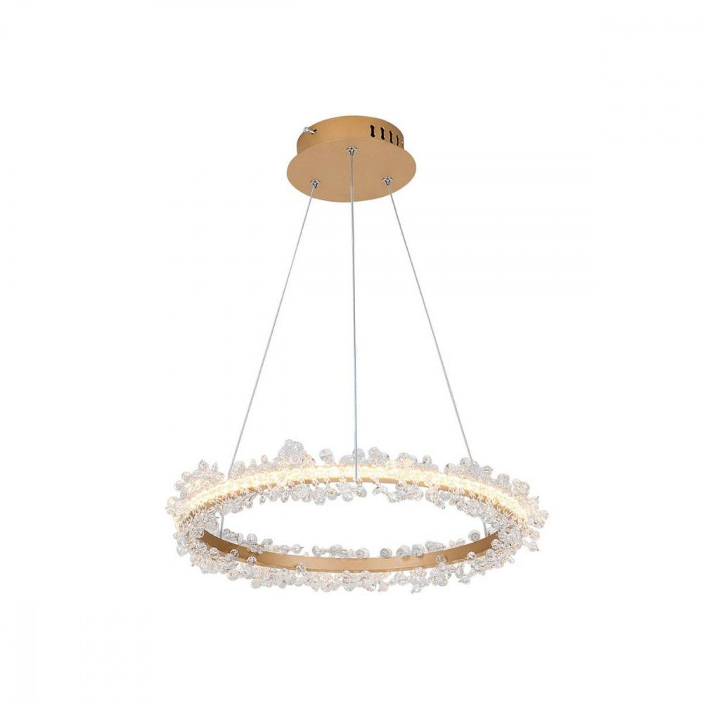 Люстра светодиодная 80 см, 40W, 3000K Kink Light Лаура 08244,33 золото