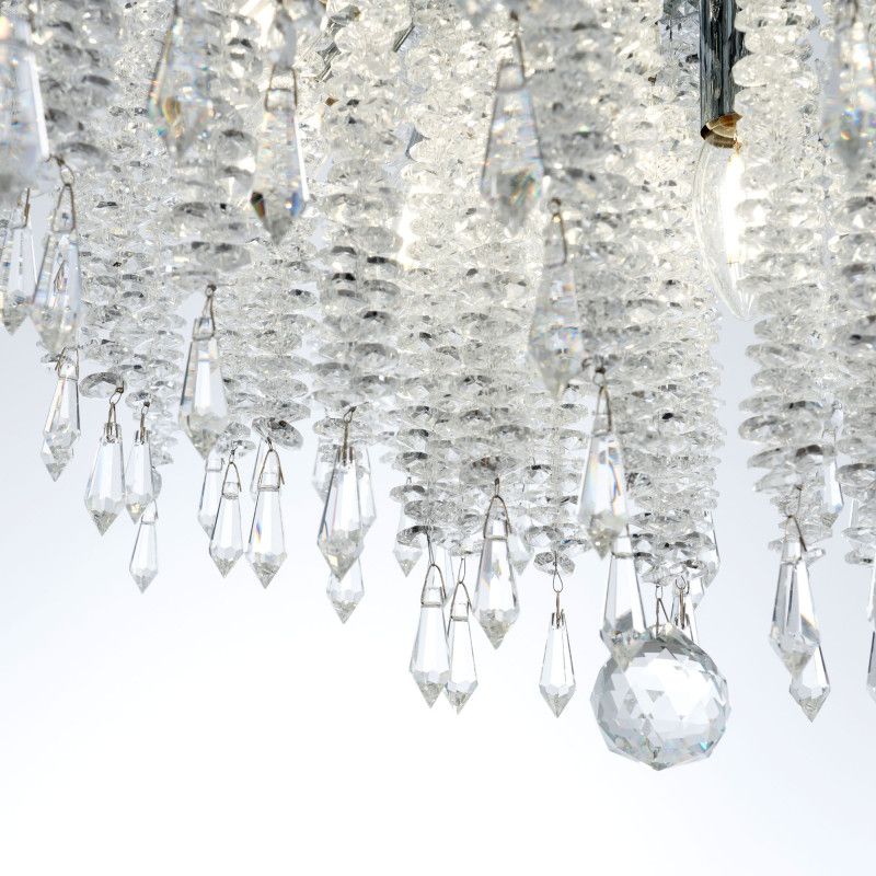 Подвесная люстра 62*50/105 см, 12*Е14 MODELUX ML.855.12 CR хром