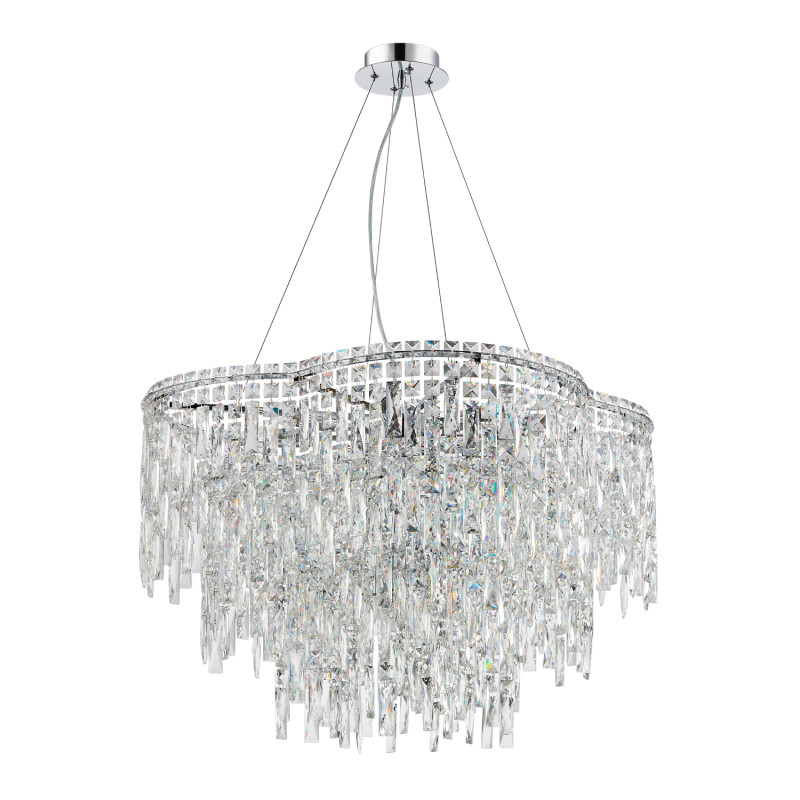 Люстра 60*29 см, 12*E14*40W Хром Crystal Lux ABRIL SP12
