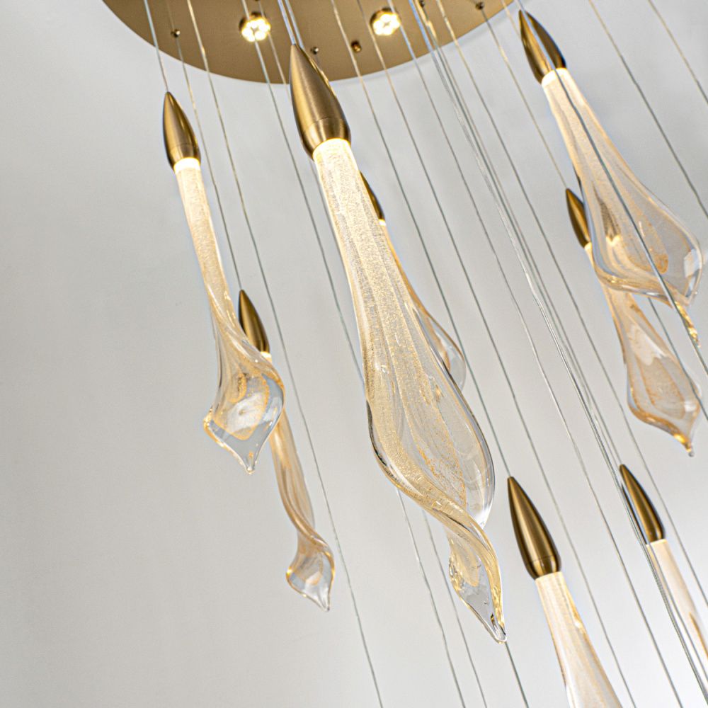 Люстра *80*300 см, LED*104W, 4000K, Modelux  ML.89181.25 BS, Латунь