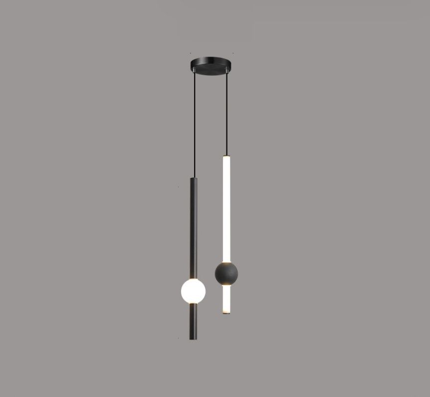 Подвесной светодиодный светильник Inodesign Orion Black Double 40.6018