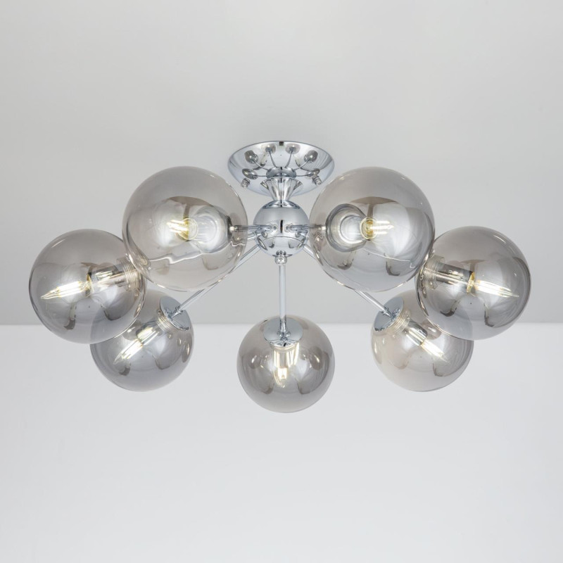 Потолочная люстра Citilux Томми CL102170, диаметр 54 см, хром
