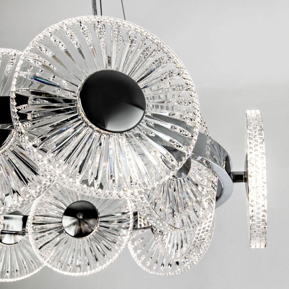 Подвесная люстра *63*150 см, LED 144W, 3000 / 6000K, Хром MODESTYLE MS.1831.12 CR