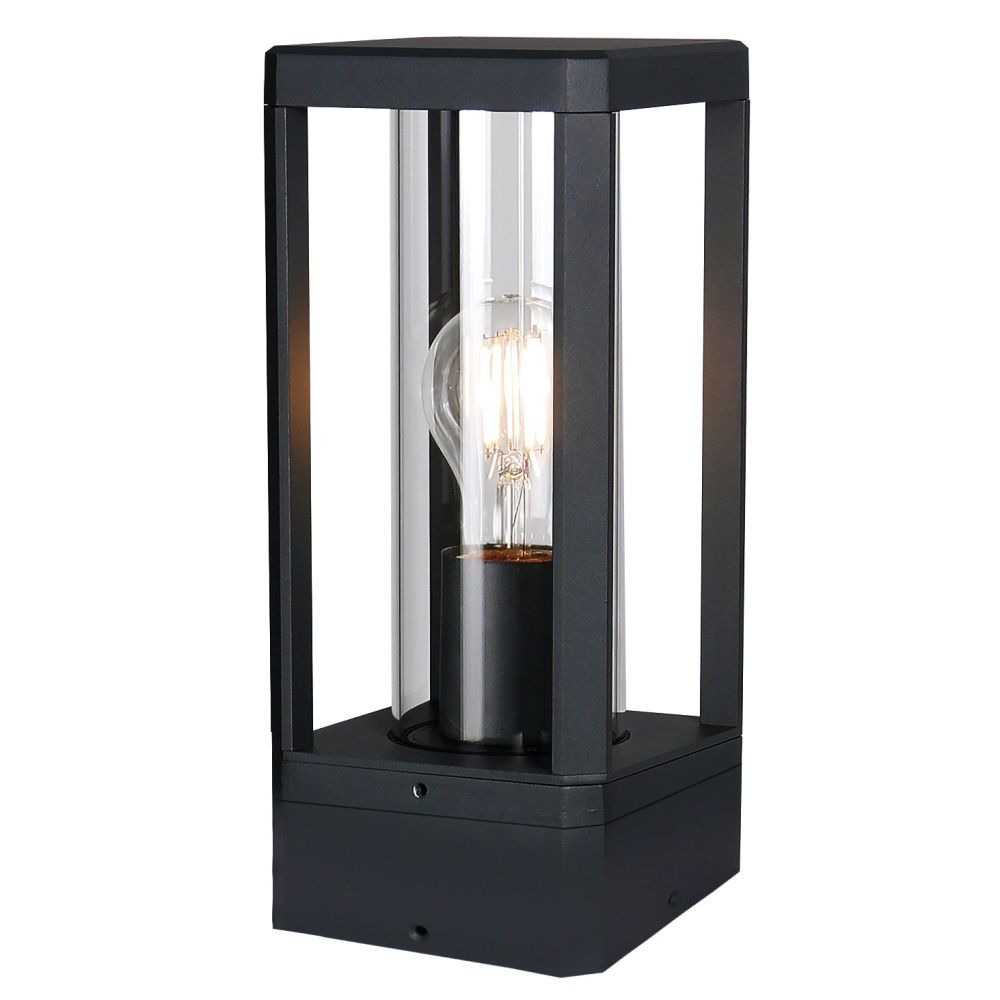 Уличный светильник 12*12*27,1-27,1 см, вр  см, 1*E27*20W, K, Mantra Nevada MAN8900, черный