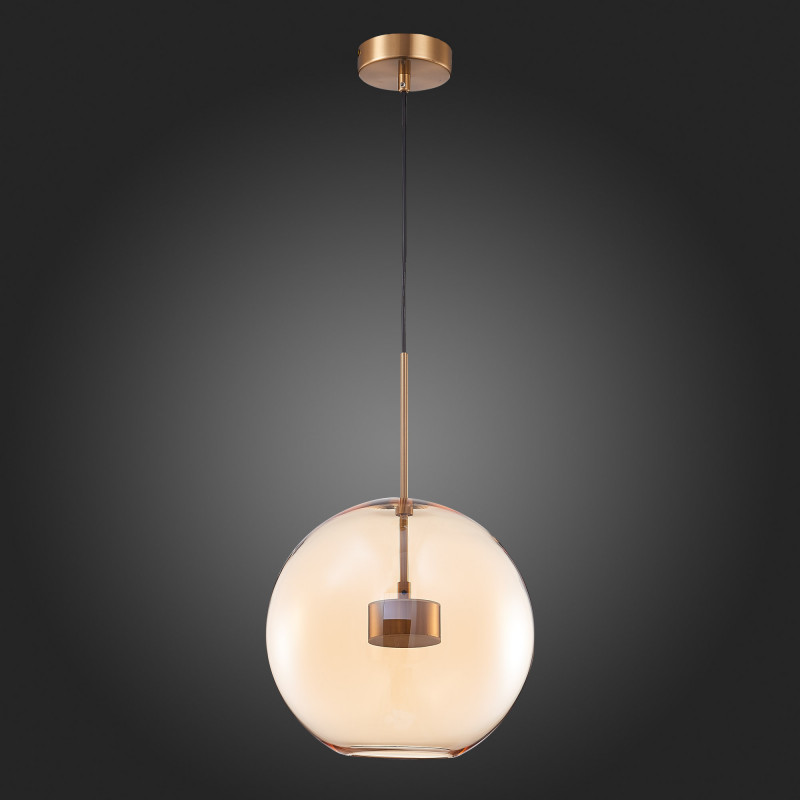 Светильник подвесной 30 см, 10W 3000K ST LUCE BOPONE SL1133.323.01 Латунь