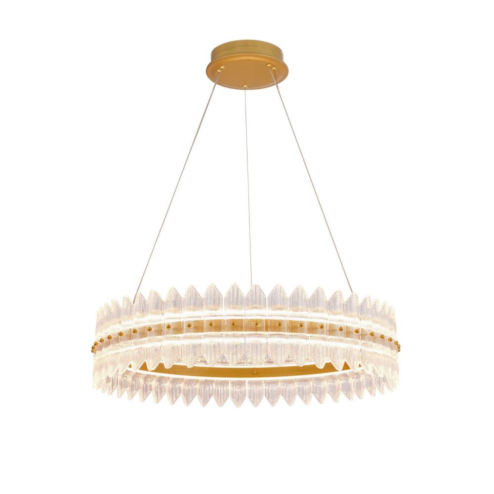 Люстра *68,5*70-120 см, *LED*65W, 3000K, Favourite Mirabella 4754-7P, латунь