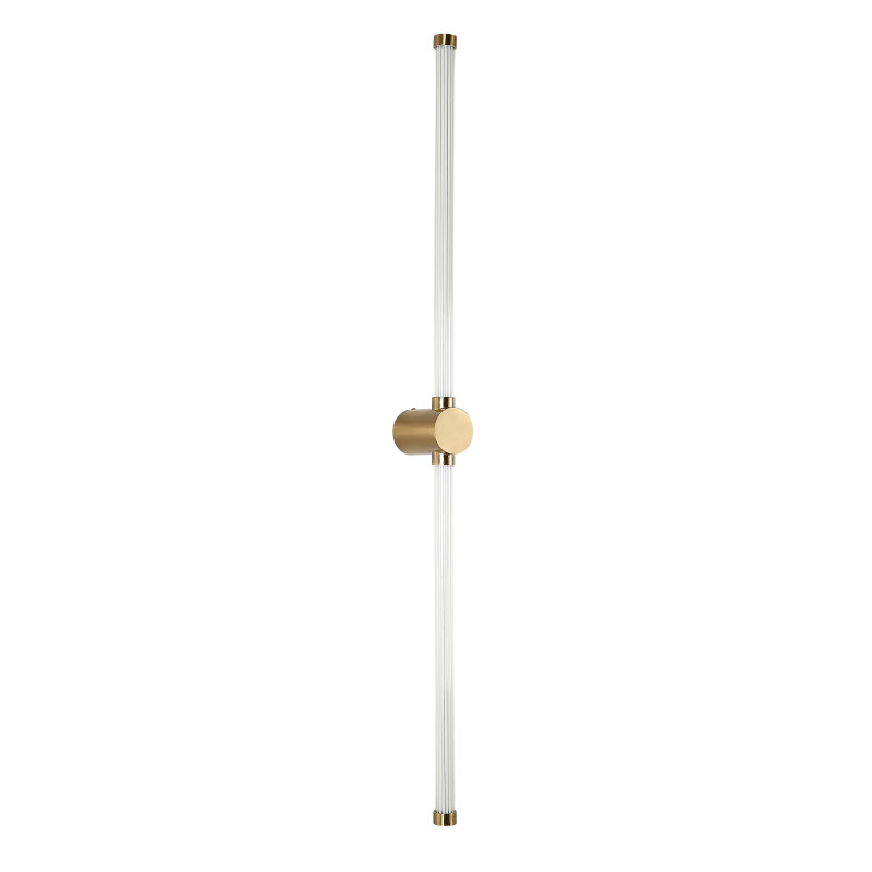 Бра Favourite Lignum 3057-3W, D100*W60*H1000, золота, белый плафон цилиндрической формы из акрила
