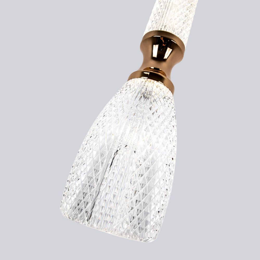 Подвесной светильник 10*10*200 см, LED 15W, 4000K, Золото MODESTYLE MS.89118.1