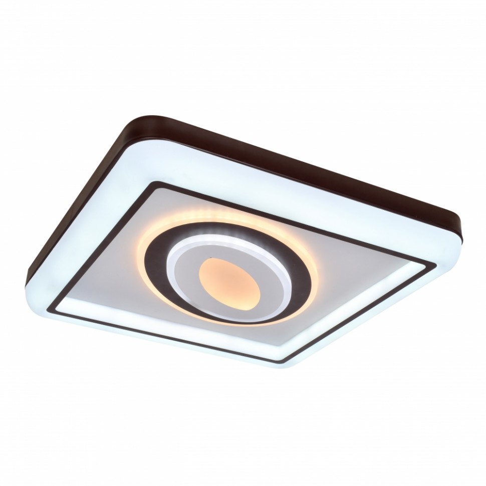 Потолочный светодиодный светильник с пультом F-Promo Lamellar 2459-5C коричневый/белый