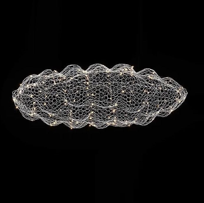 Светильник ElegantLight DZN-8322 СЕРЕБРО D1500/H1500/./LED/.W/4500K CLOUD 24-02