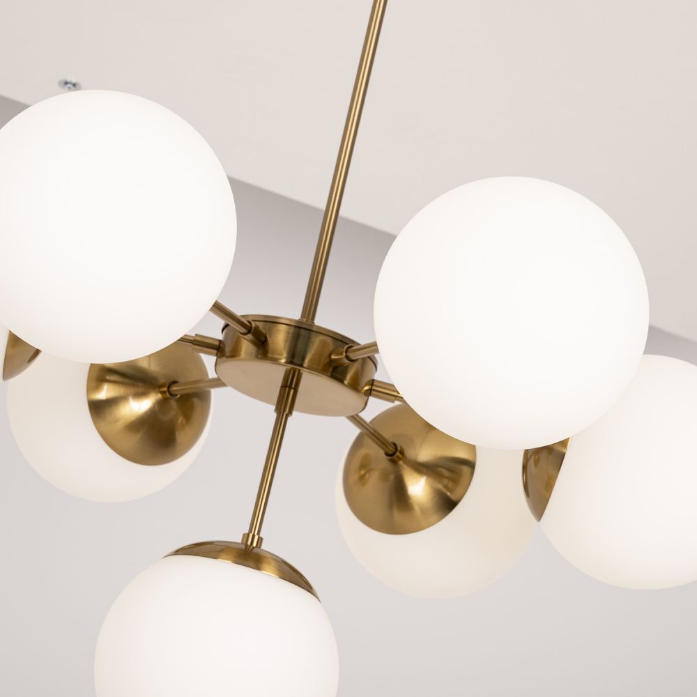 Подвесной светильник Copper Light Chandelier 7 80*80*48 см, 7*E14*40W, ImperiumLoft 40.1492, Золотистый