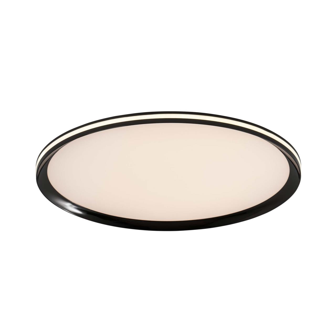 Потолочный светильник 50x5см, LED, 50Вт, 3000 / 5500K, LED4U L3020-500 BK Черный