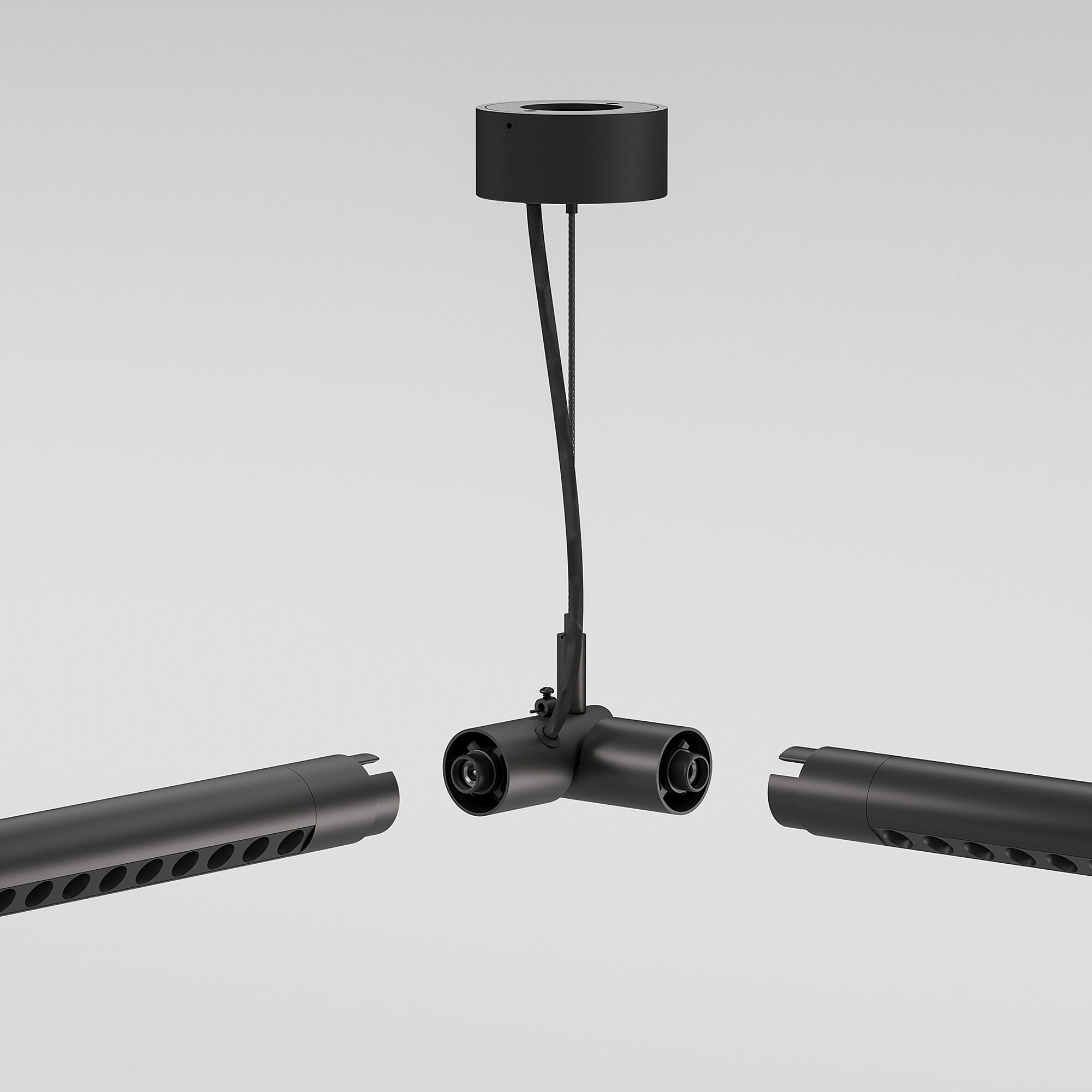 Набор подвеса угловой с вводом питания Elektrostandard Module System 85195/00, черный