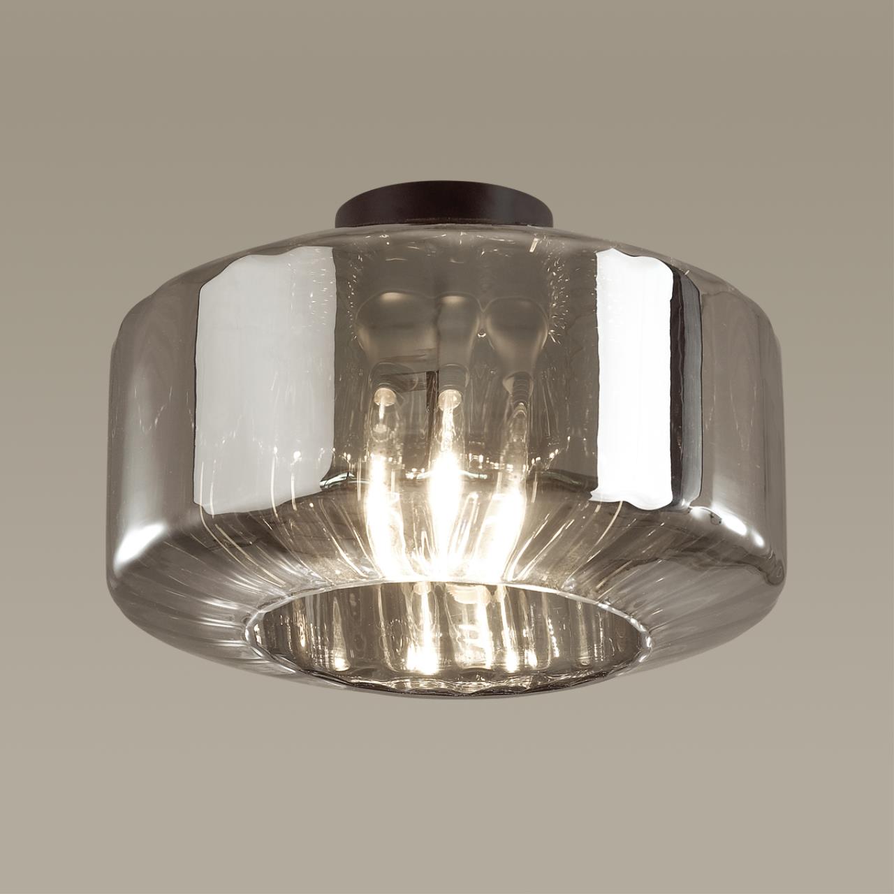 Светильник потолочный Odeon Light Binga 4746/1C, диаметр 30 см, черный