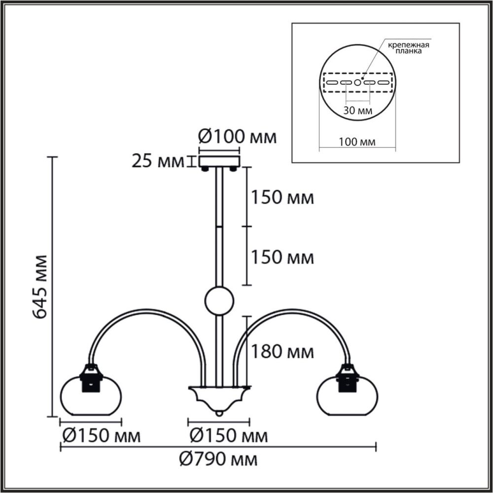 Люстра потолочная *87*65-65 см, 8*E27*60W, Lumion Larina 8323/8C, латунь