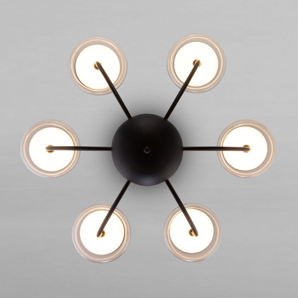 Светильник 65*65*93 см, LED*32W, 3000K, Eurosvet Fungo 50388 LED, черный, a068861