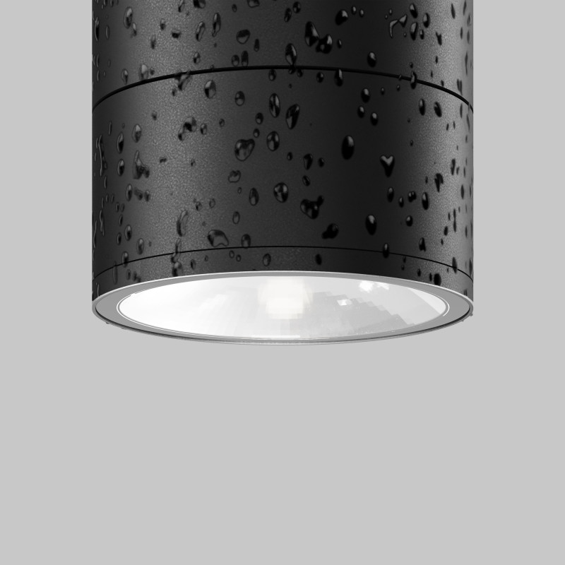 Потолочный светильник 9*9 см, LED*7W, 3000 К, Outdoor Bern O310CL-L7GF3K Maytoni Outdoor, Графит