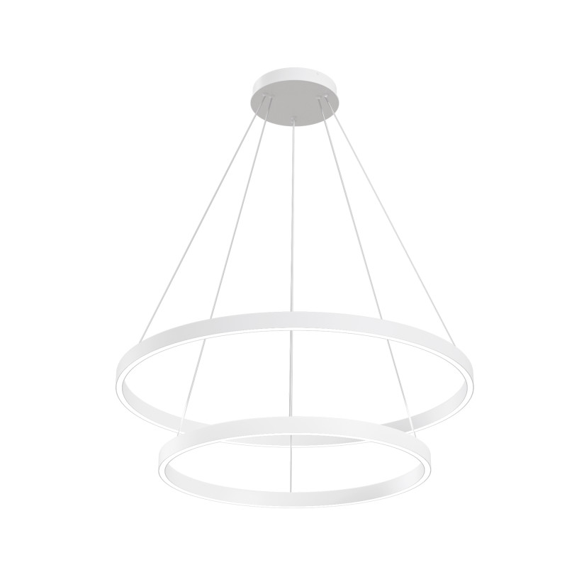 Подвесная люстра 80*80*134 см, LED, 82W, 3000К-4000К, Maytoni Rim MOD058PL-L74WK белый