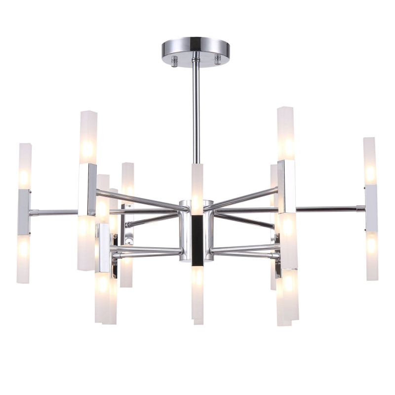 Потолочная светодиодная люстра Freya Consuelo FR5046PL-24CH, 72W LED, 3300K, диаметр 60 см, хром