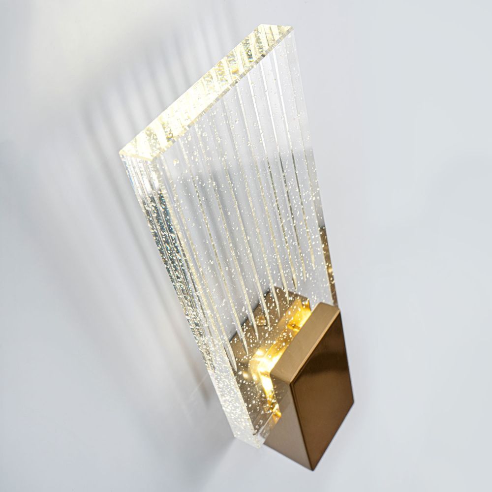 Настенный светильник 28 см, 5W, 4000K, MODESTYLE MS.1517.350 BS, латунь