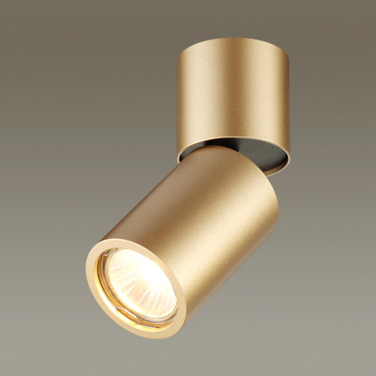 Светильник 6*6 см, GU10 50W, Odeon Light Duetta 3895/1C, золото