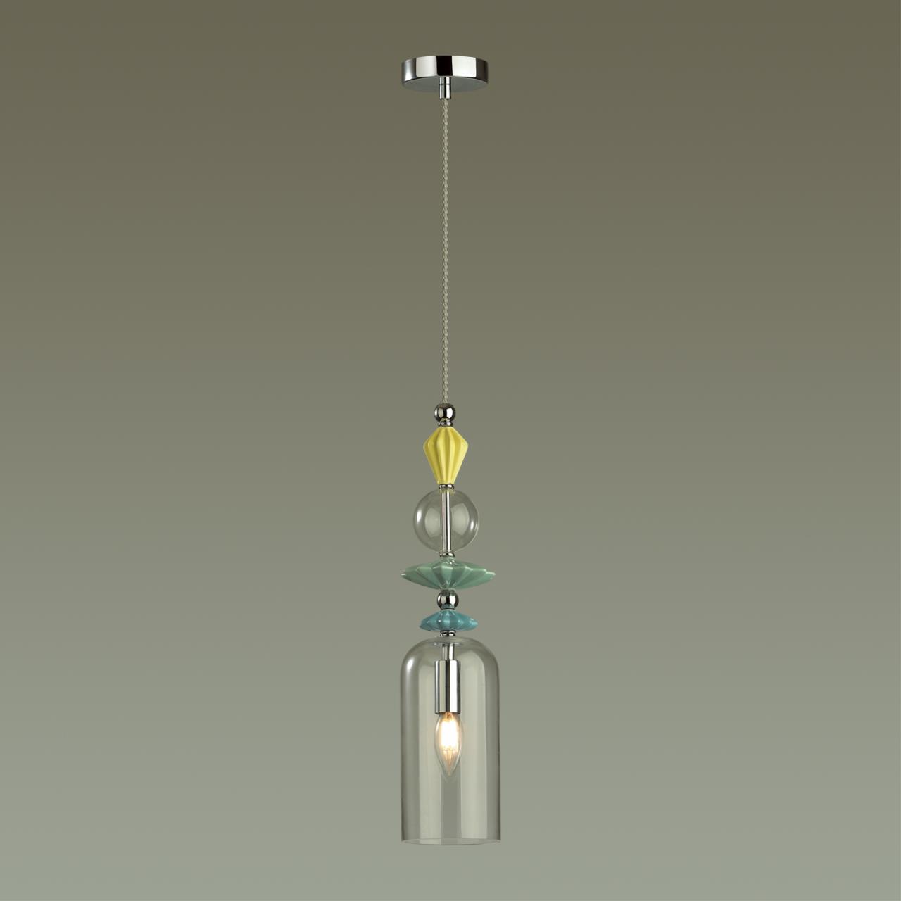Подвесной светильник диаметр 11 см Odeon Light Bizet 4893/1 Хром
