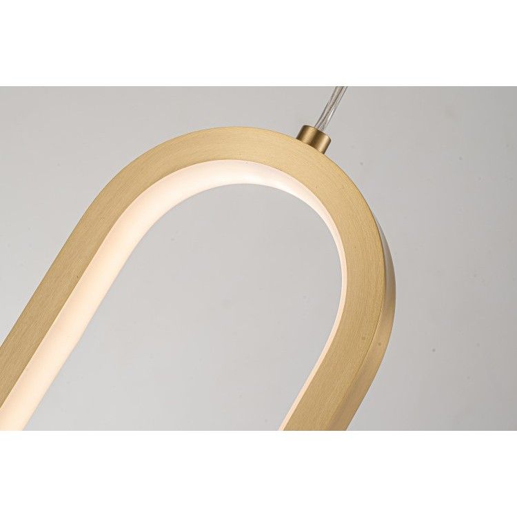 Подвесной светильник 9-160 см, 1*LED*12W, 3000K, Belfast Nevis 86227-1W-41 BR, Латунь