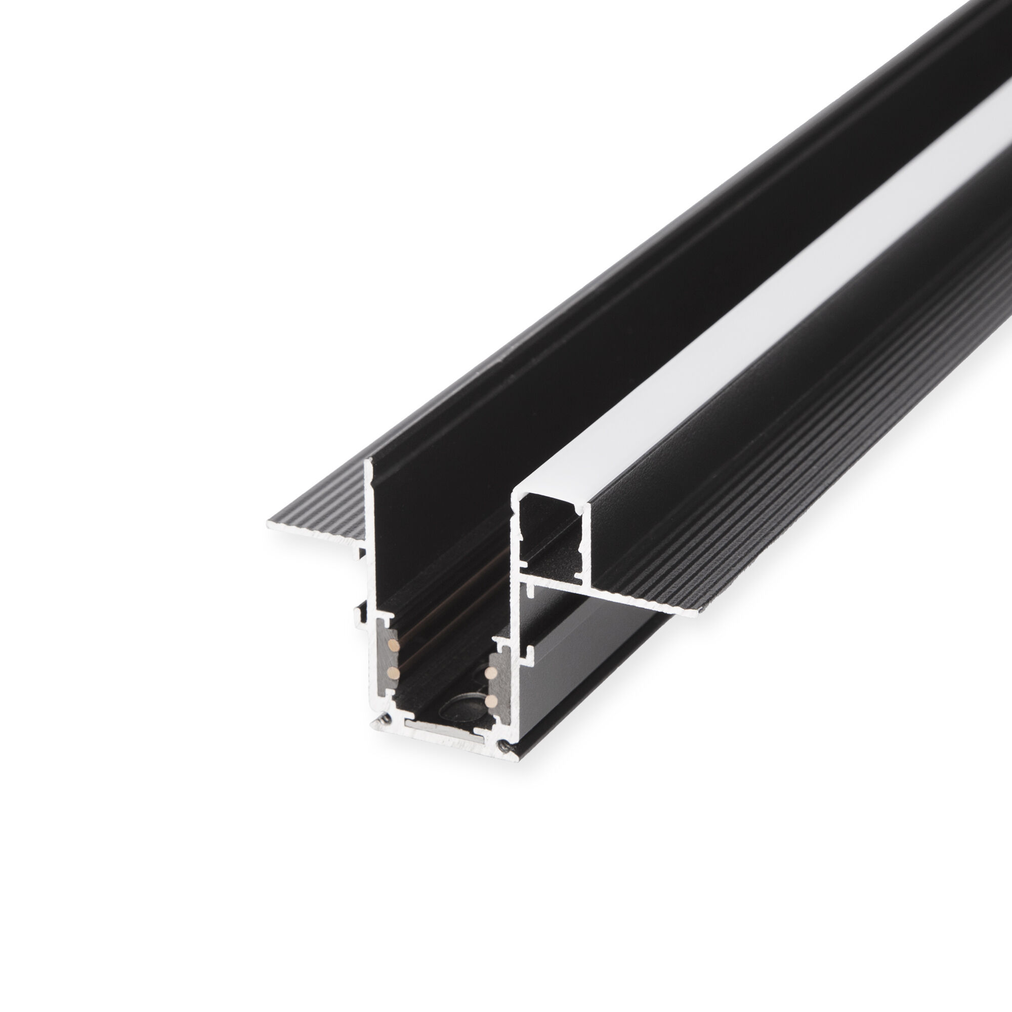 Slim Magnetic Шинопровод 200 см встраиваемый с местом под светодиодную ленту (чёрный) (2м) 85132/00