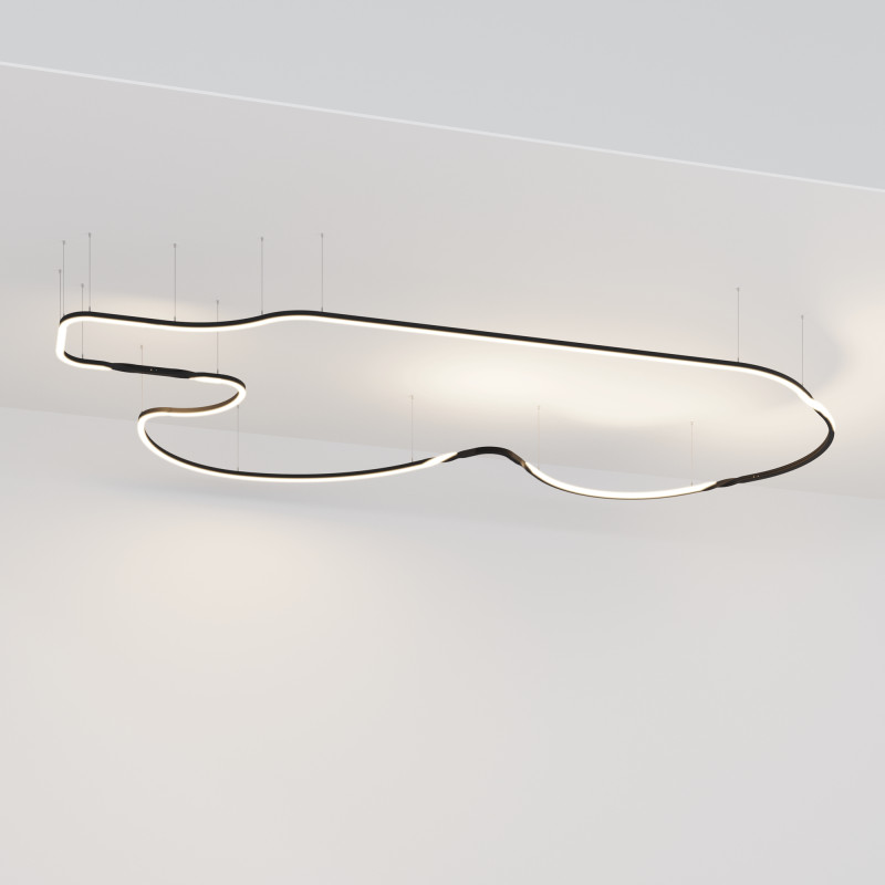 Радиусный профиль 40 см, Maytoni Led strip ALM-3535R-B-TL-90°-0.4M, черный
