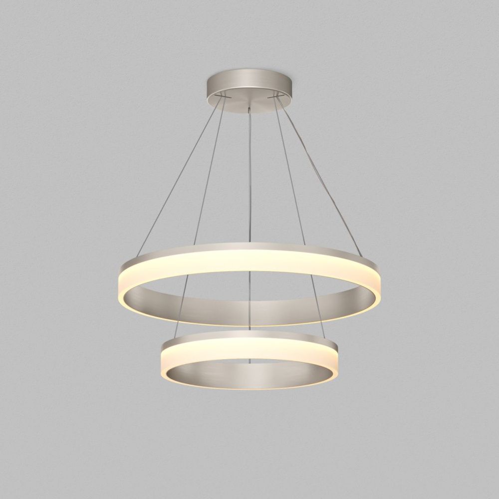 Подвесной светильник 60 см, 63W, 3000K, Denkirs Ring DK6672-SN, никель