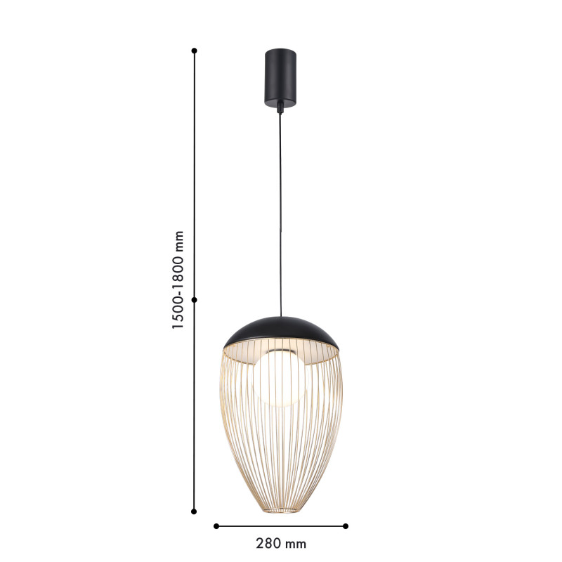 Подвесной светильник 28*150 см, 7W, Favourite CORE 4241-1P